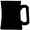 Silhouette of 1 Pint (Plain) Waisted Tankard